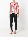 striped fitted blazer