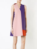 colour block shift dress