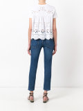perforated back detail T-shirt