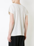 pleated short sleeve t-shirt
