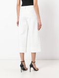 flared cropped trousers