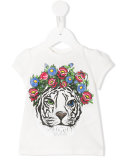 tiger print T-shirt 