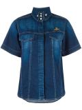 shortsleeved denim shirt