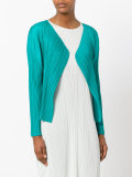 pleated open jacket