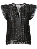 printed peasant blouse 