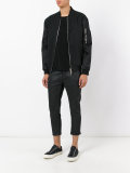 waxed cropped jeans