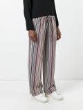 striped straight trousers