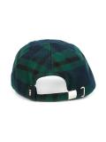 plaid print cap