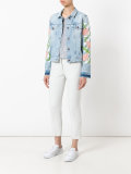 embroidered tulip denim jacket 