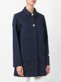 buttoned mid coat