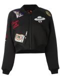 multi-patch bomber jacket