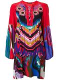 floral jacquard shift dress