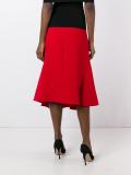 draped midi skirt