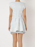 v-neck knit dress