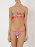 printed bandeau bikini set