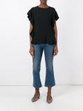 ruffled T-shirt