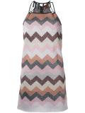 flitter effect zig-zag dress