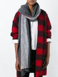 striped detailing scarf