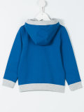 zip-up hooded sweatshirt