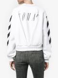 rose-embroidered sweatshirt