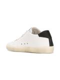 perforated contrast detail sneakers