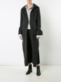 box pleat cardi-coat