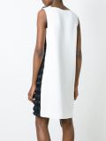 bicolour frill dress