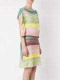 striped knit dress