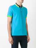 contrast polo shirt