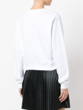 wink patches cropped sweatshirt