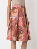 printed midi skirt