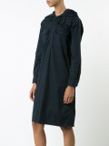 zipped neck shirt dress