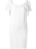 draped back dress