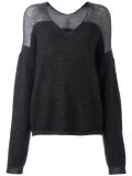 V-neck loose-fit jumper