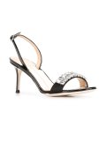crystal embellished slingback sandals