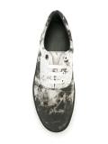 vulcanised smoke print sneakers