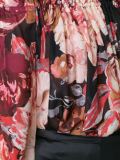floral print off shoulder blouse