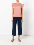 pleated panel blouse