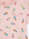 pineapple print T-shirt