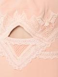 cut-off detailing mid dress