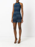 knitted halterneck playsuit
