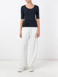 scoop neck T-shirt