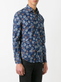 floral print button-up shirt