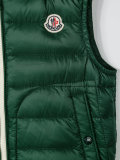 zip up padded sleeveless jacket 