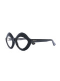 layered cat eye glasses
