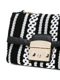 stitch panel mini bag 