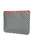geometric print clutch
