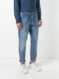 drawstring straight jeans