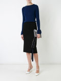 lace-up pencil skirt 