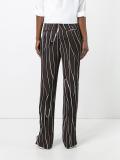 Trellis print trousers